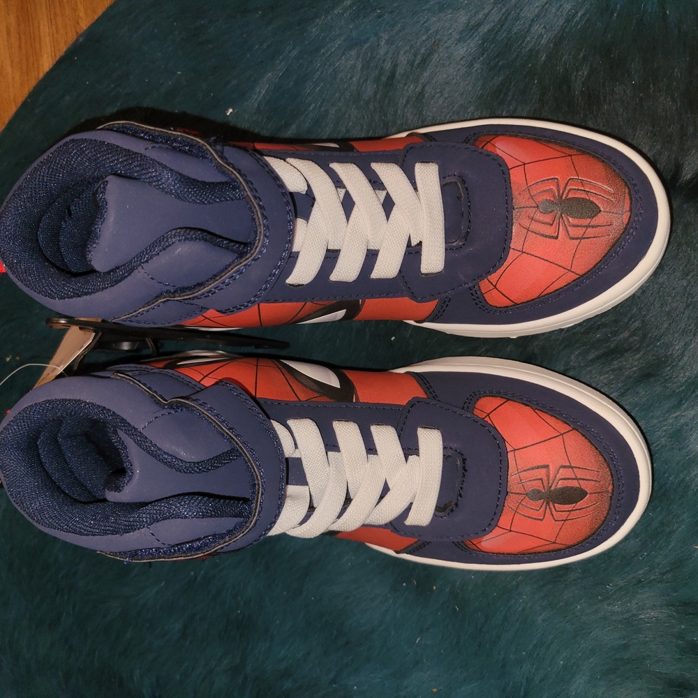 H&M Kids Spider-Themed Sneakers - Navy and Red